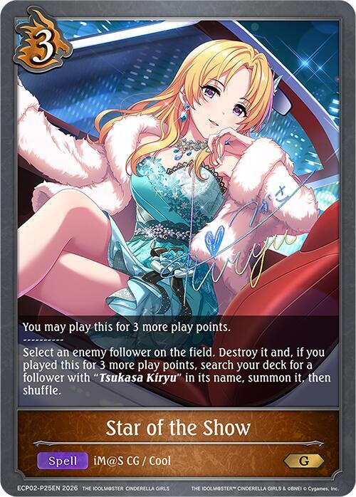 Shadowverse: Evolve ECP02: THE IDOLM@STER CINDERELLA GIRLS Star of the Show - P25EN (Foil) ECP02-P25EN Premium Near Mint