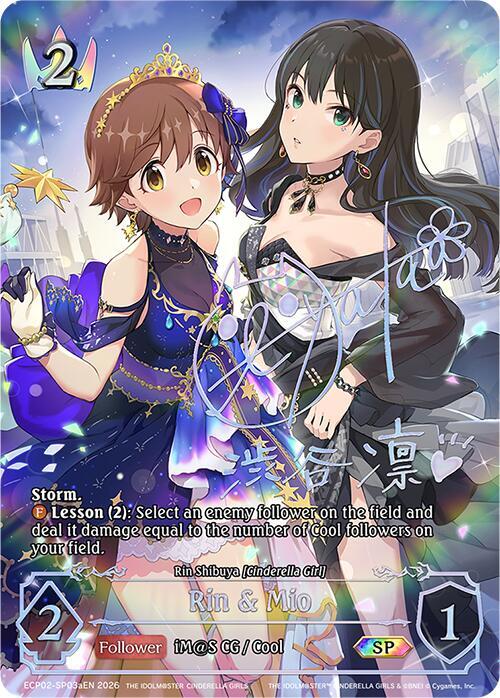Shadowverse: Evolve ECP02: THE IDOLM@STER CINDERELLA GIRLS Rin & Mio (SP) (a) ECP02-SP03aEN Special Near Mint