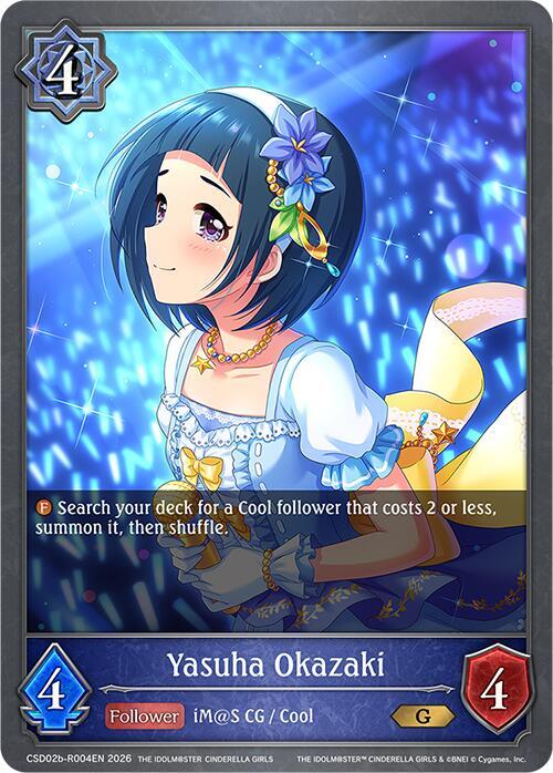 Shadowverse: Evolve ECP02: THE IDOLM@STER CINDERELLA GIRLS Yasuha Okazaki (Reprint) CSD02b-R004EN Gold Near Mint