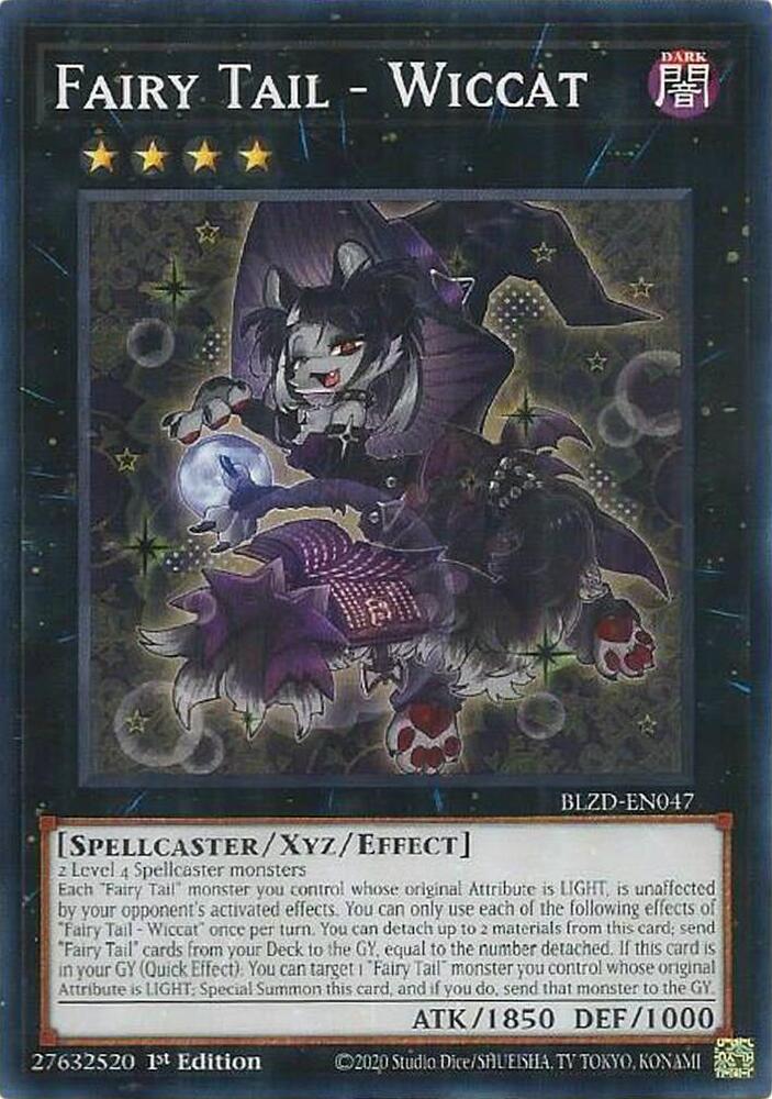 YuGiOh Blazing Dominion Fairy Tail - Wiccat BLZD-EN047 Common Near Mint 1st Edition