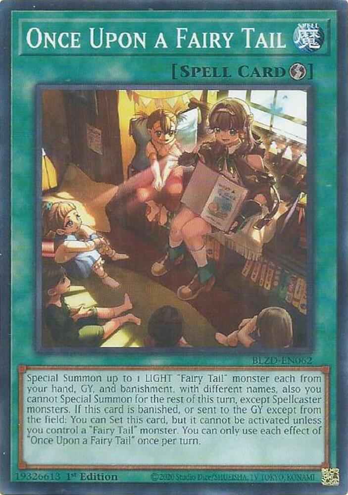YuGiOh Blazing Dominion Once Upon a Fairy Tail BLZD-EN062 Common Near Mint 1st Edition