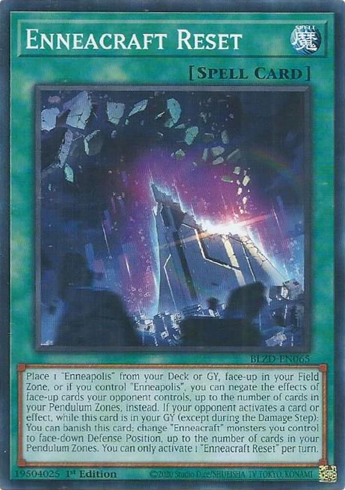 YuGiOh Blazing Dominion Enneacraft Reset BLZD-EN065 Common Near Mint 1st Edition