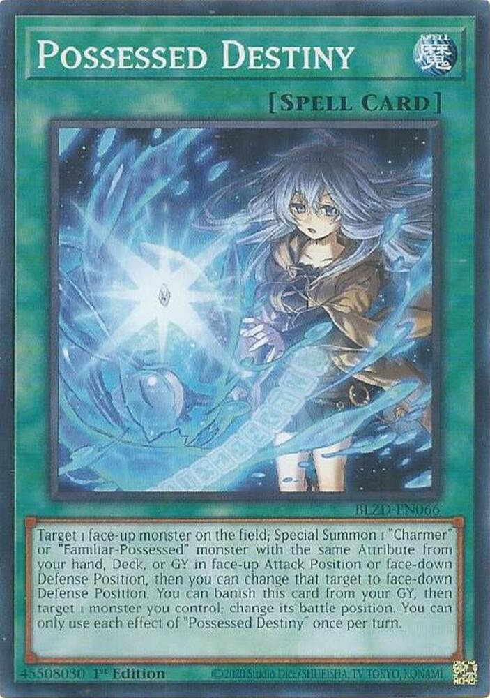 YuGiOh Blazing Dominion Possessed Destiny BLZD-EN066 Common Near Mint 1st Edition