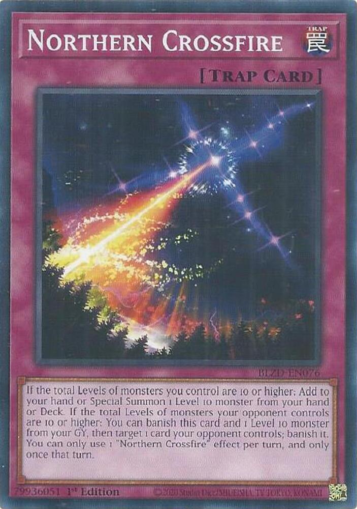 YuGiOh Blazing Dominion Northern Crossfire BLZD-EN076 Common Near Mint 1st Edition