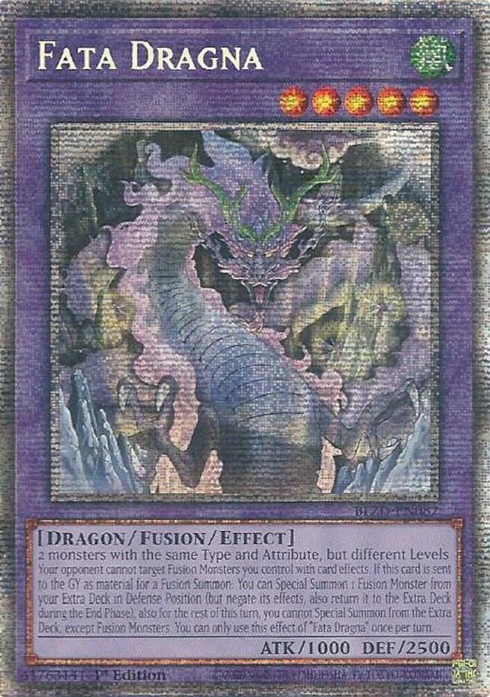 YuGiOh Blazing Dominion Fata Dragna (Starlight Rare) BLZD-EN082 Starlight Rare Near Mint 1st Edition