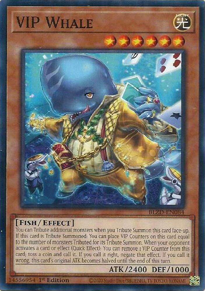 YuGiOh Blazing Dominion VIP Whale BLZD-EN084 Common Near Mint 1st Edition
