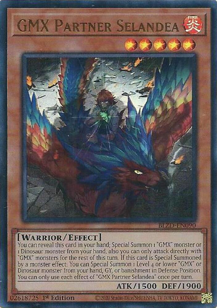 YuGiOh Blazing Dominion GMX Partner Selandea BLZD-EN090 Ultra Rare Near Mint 1st Edition