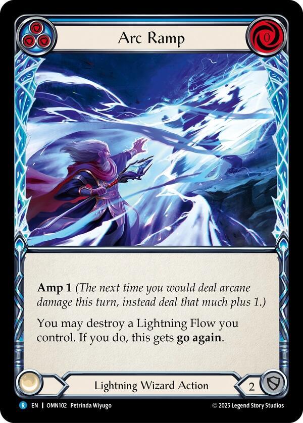 Flesh and Blood TCG Omens of the Third Age Arc Ramp (Blue) #OMN102 Rare Near Mint