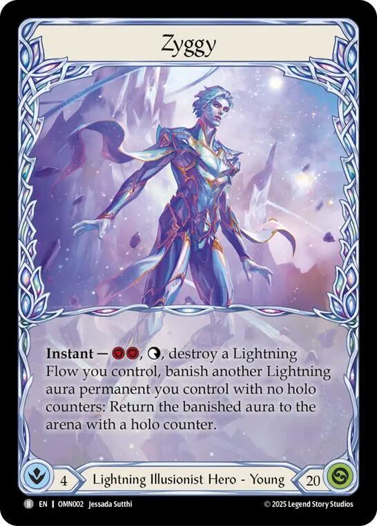 Flesh and Blood TCG Omens of the Third Age Zyggy Starlight #OMN001 Basic Near Mint