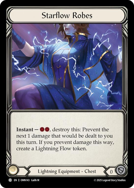 Flesh and Blood TCG Omens of the Third Age Starflow Robes #OMN143 Common Near Mint