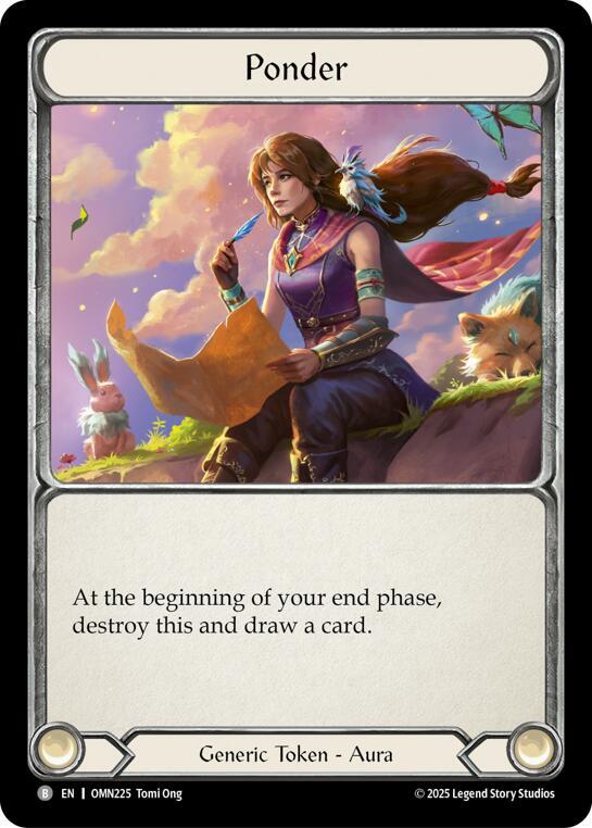 Flesh and Blood TCG Omens of the Third Age Ponder #OMN225 Basic Near Mint
