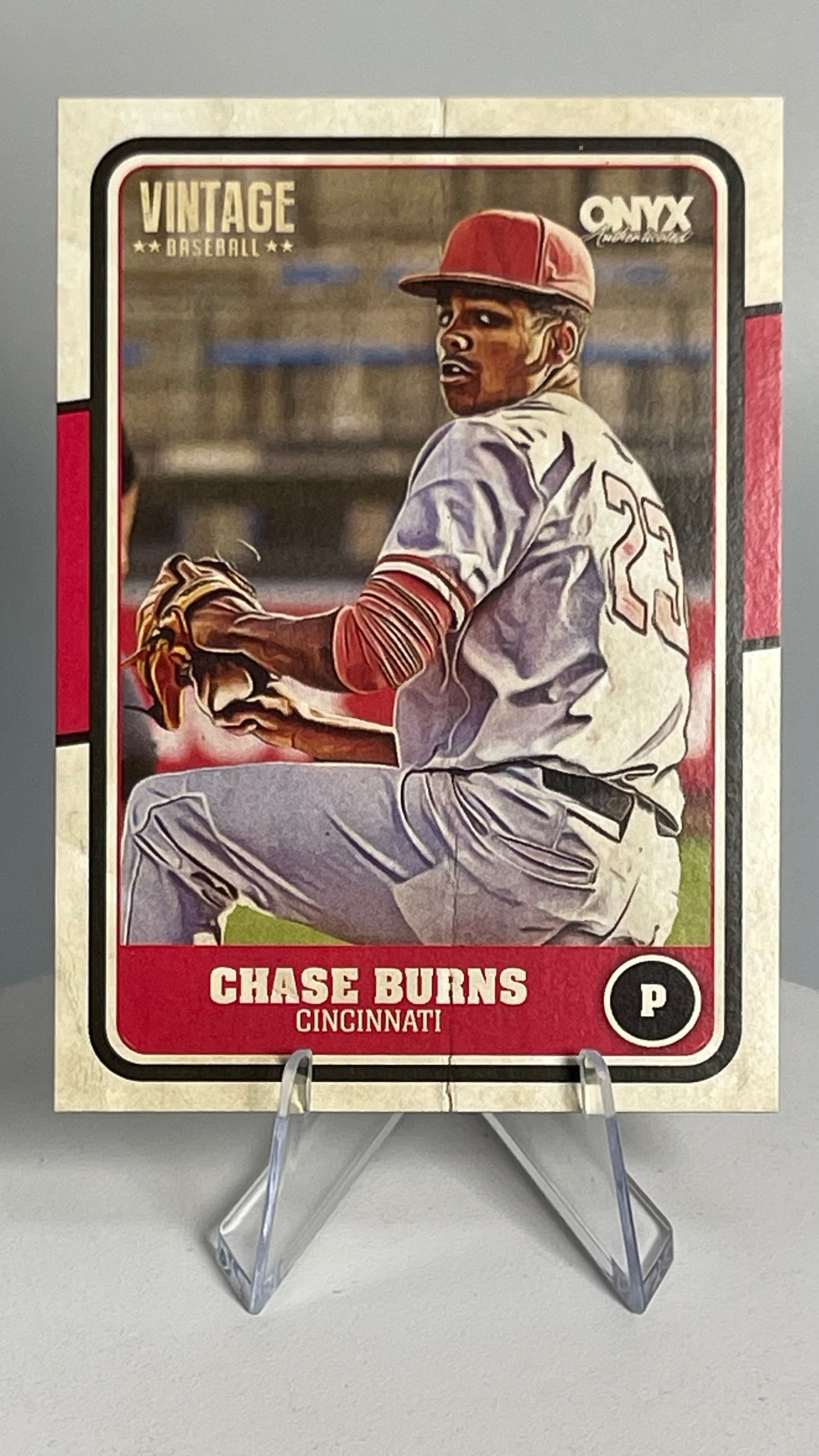 2025 Onyx Vintage Chase Burns Base Card #OVCHBU Cincinnati Reds Base Card