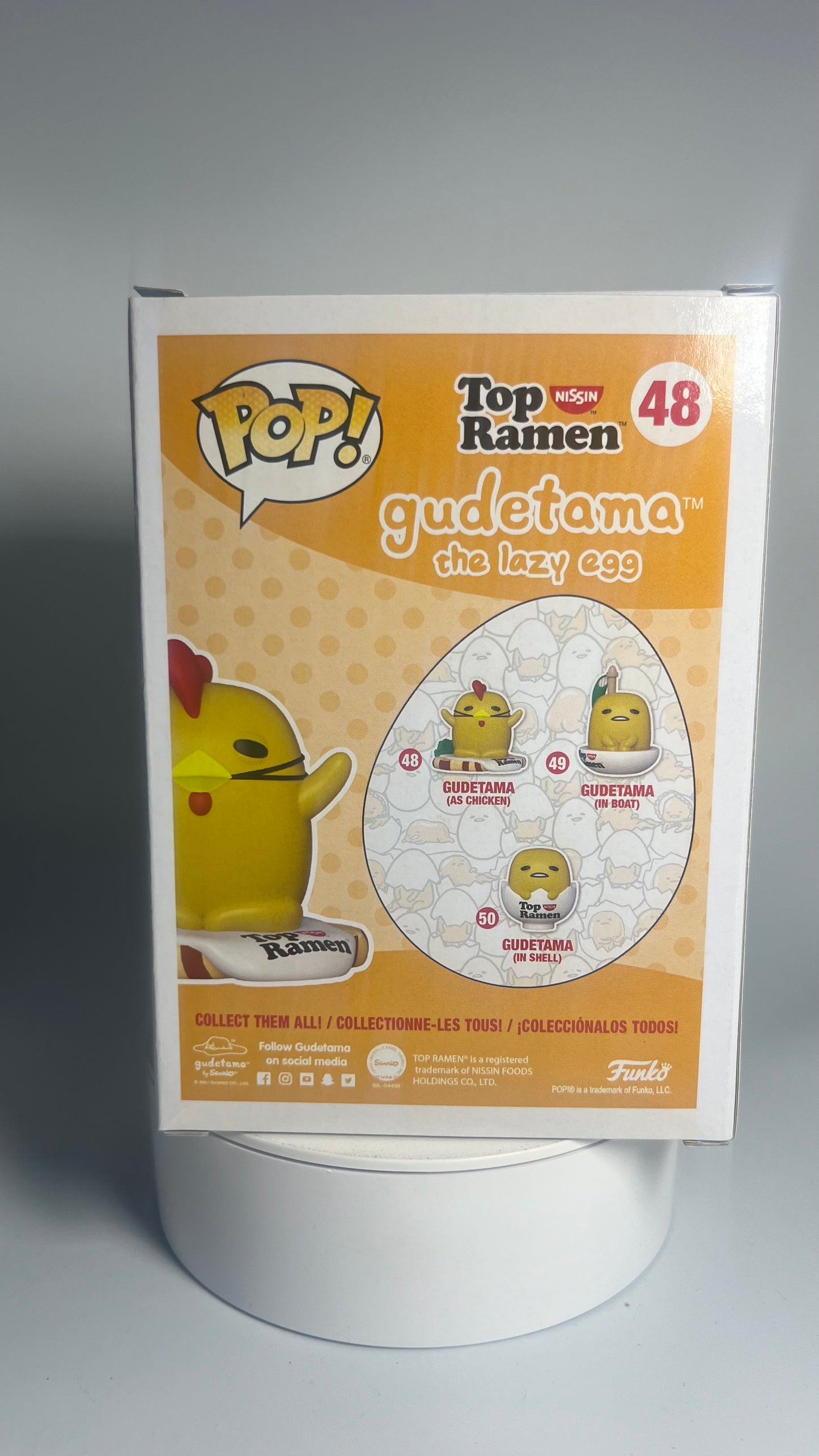Funko Pop Top Ramen Gudetama (As Chicken) 48