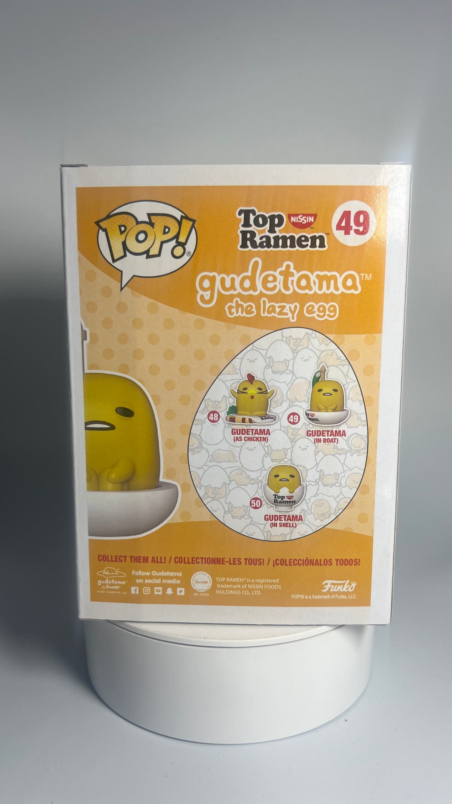 Funko Pop Top Ramen Gudetama (In Boat) 49