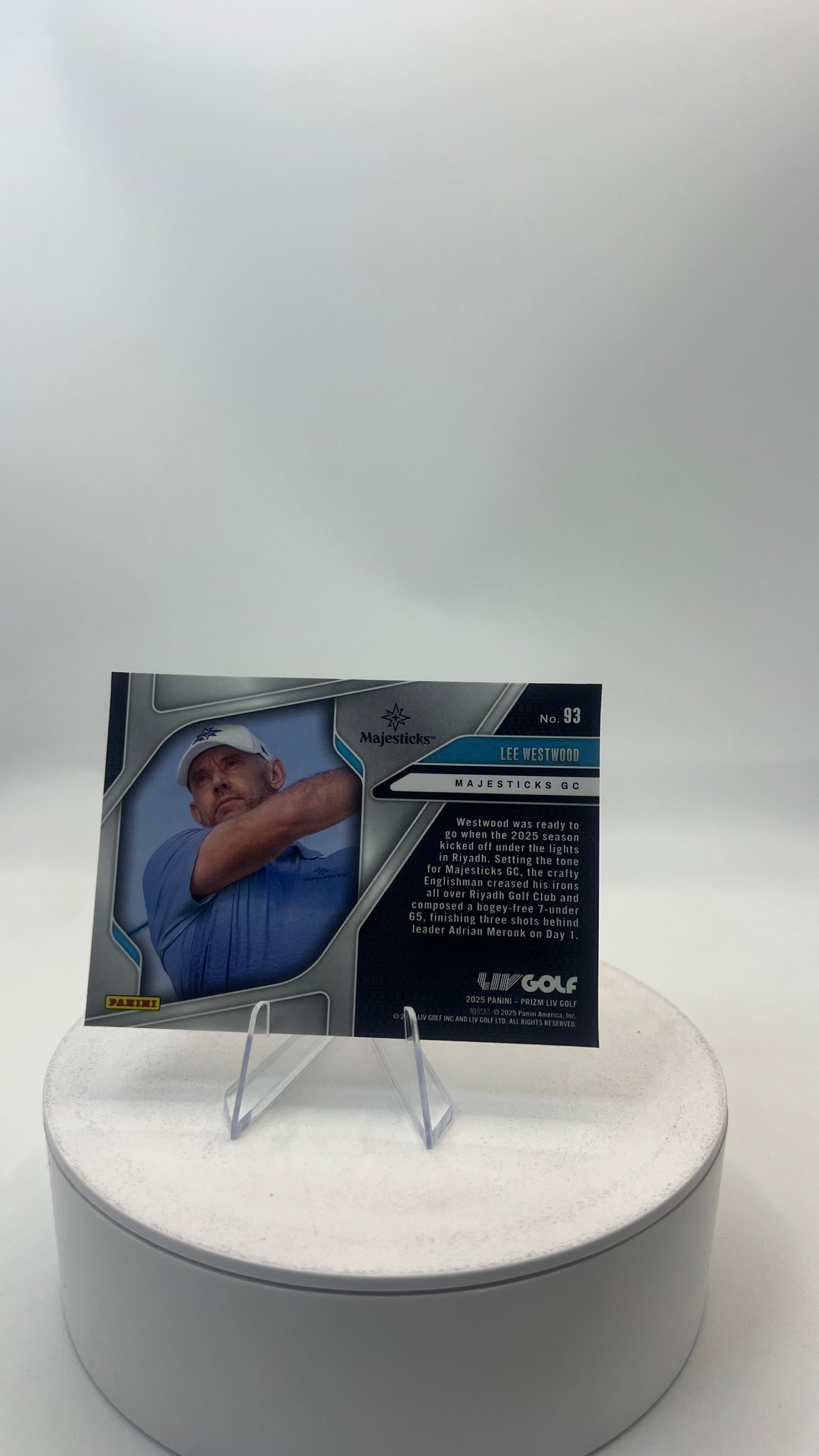 2025 Panini Prizm LIV Golf Lee Westwood #93