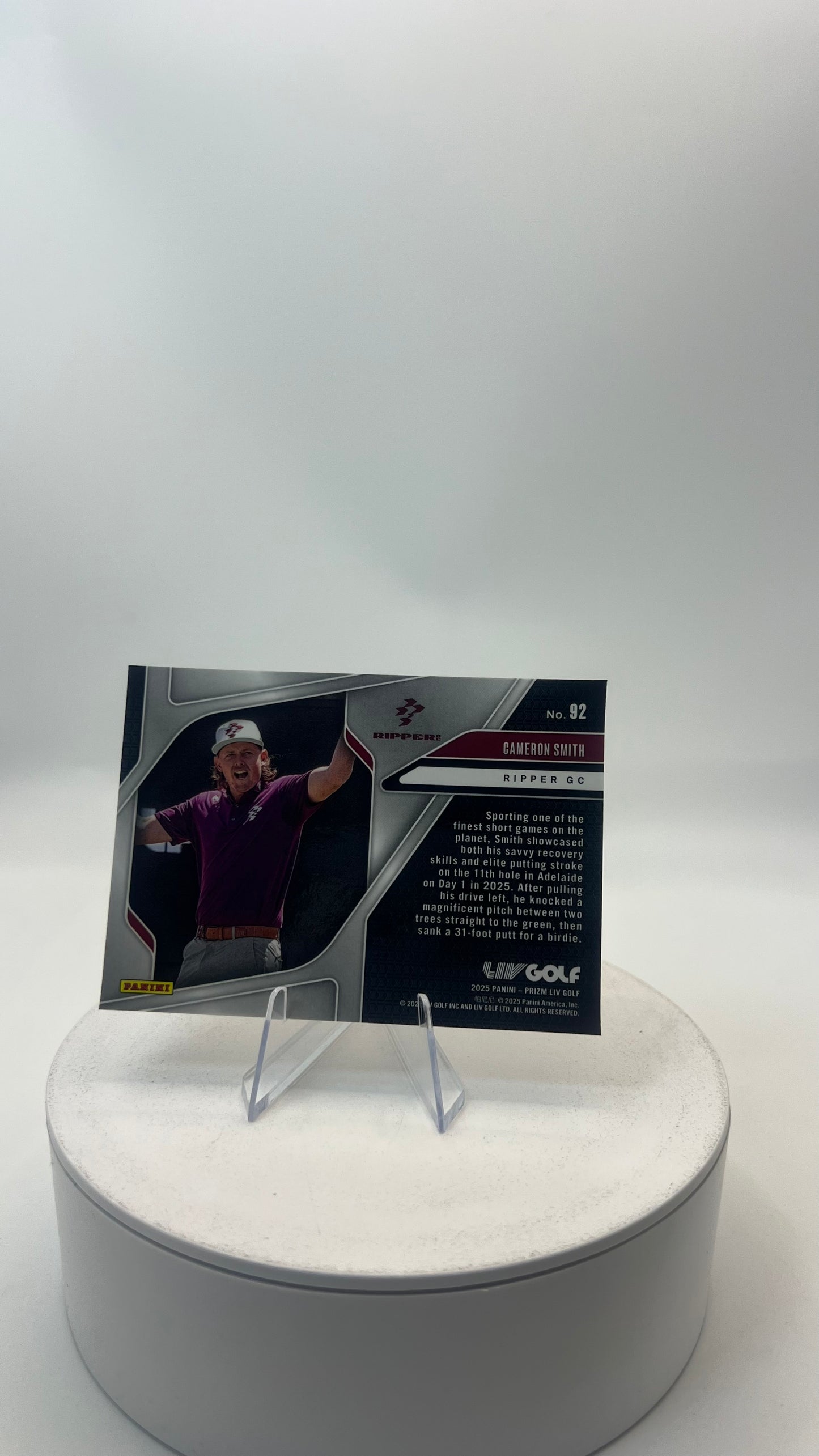 2025 Panini Prizm LIV Golf Cameron Smith #92