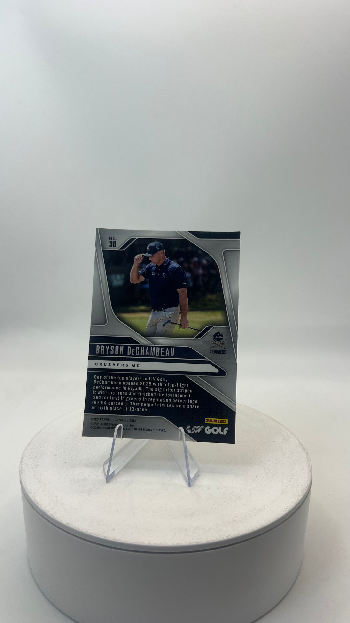 2025 Panini Prizm LIV Golf Bryson DeChambeau #38