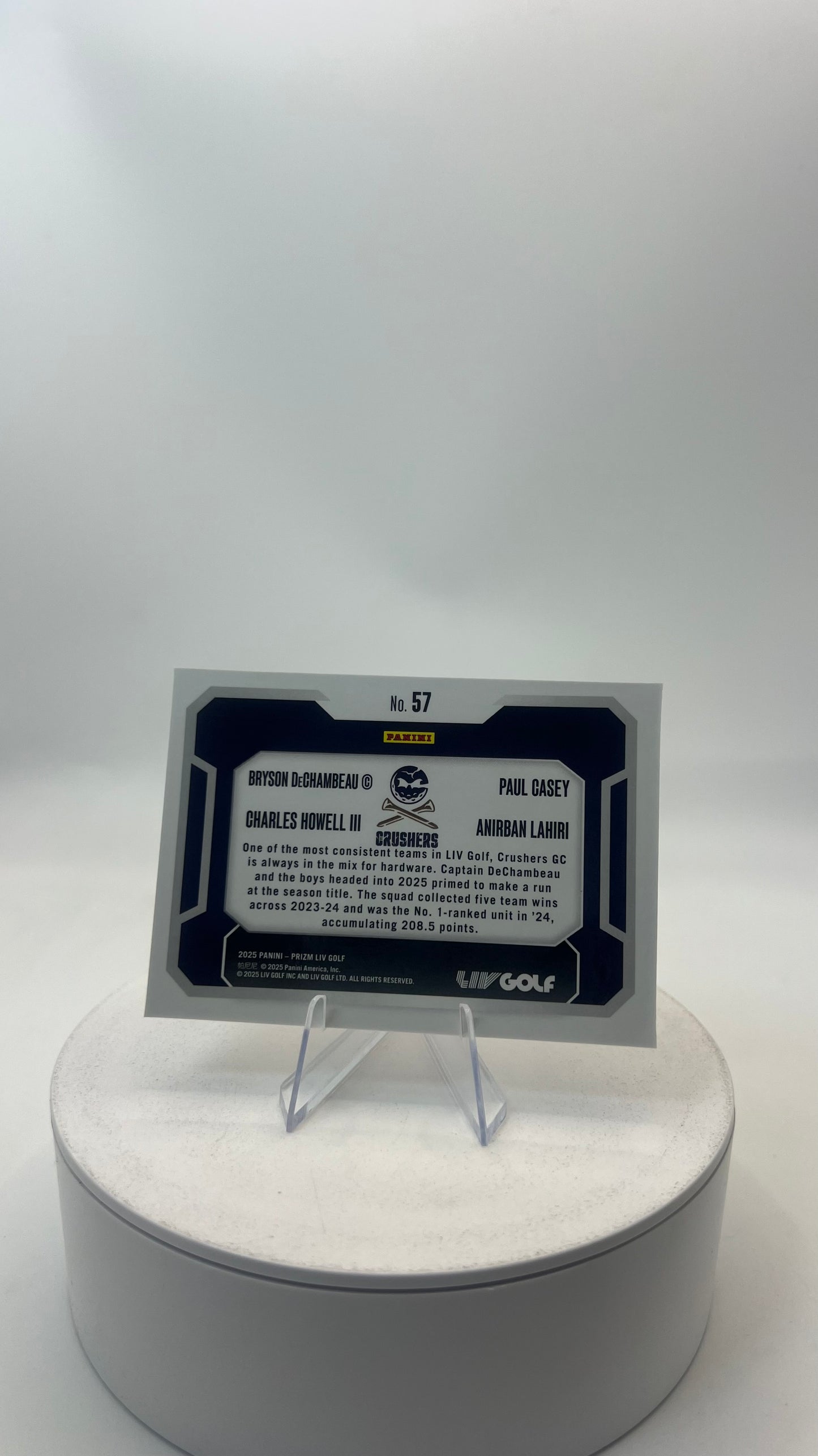 2025 Panini Prizm LIV Golf Crushers GC #57