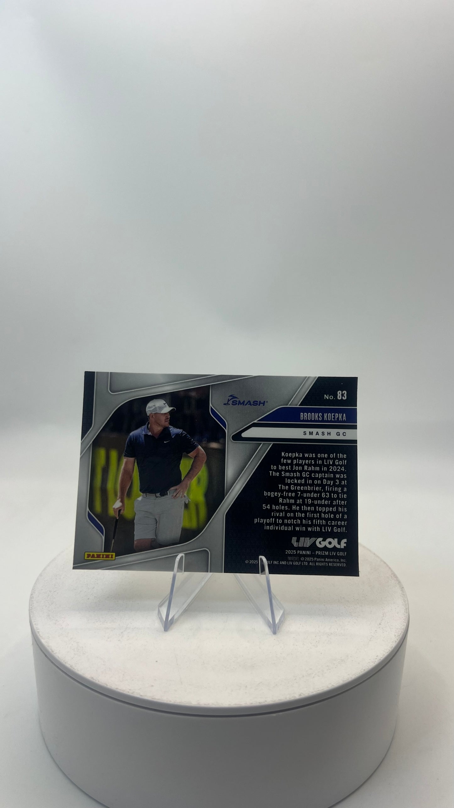2025 Panini Prizm LIV Golf Brooks Koepka #83