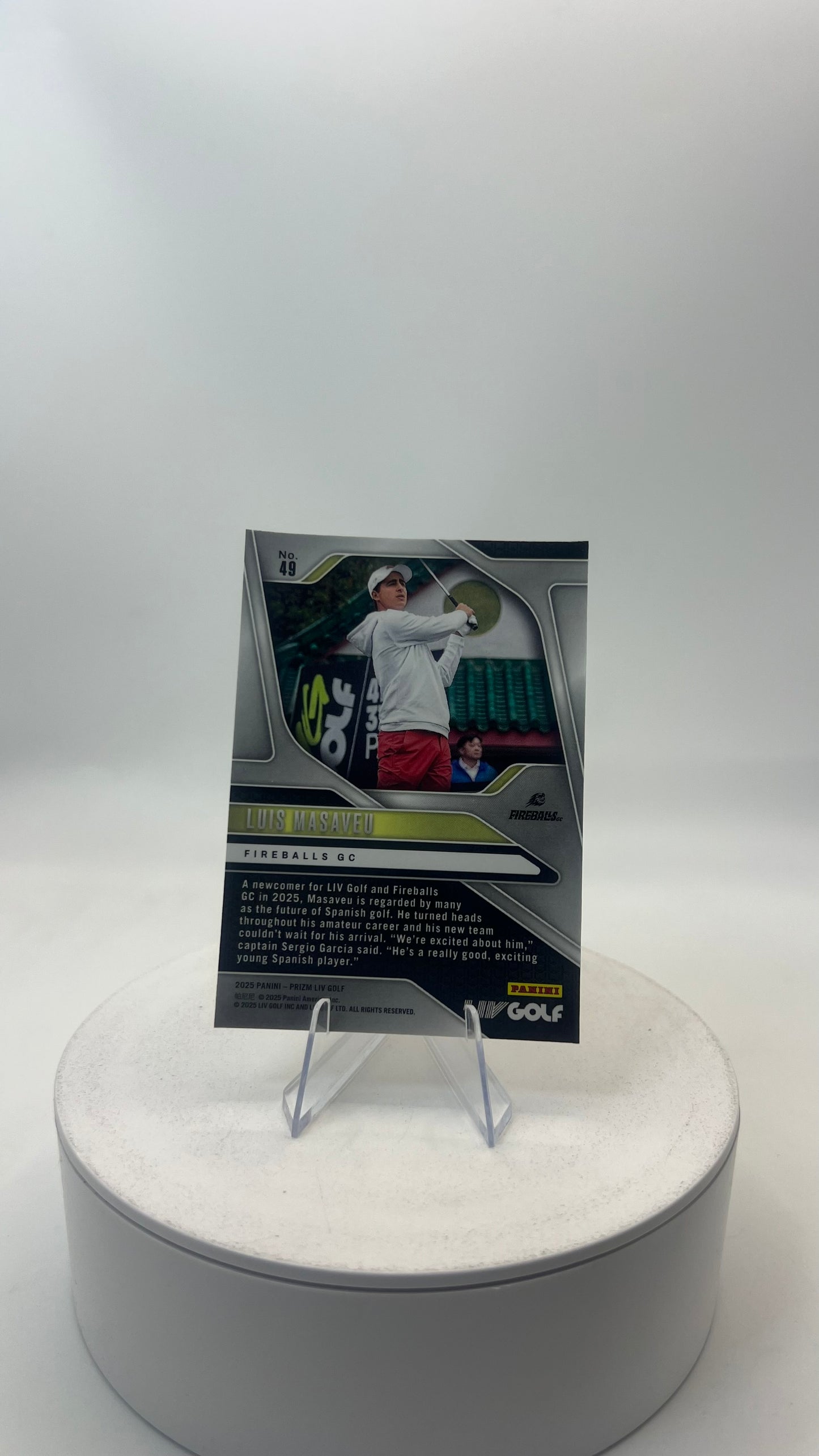 2025 Panini Prizm LIV Golf Luis Masaveu #49