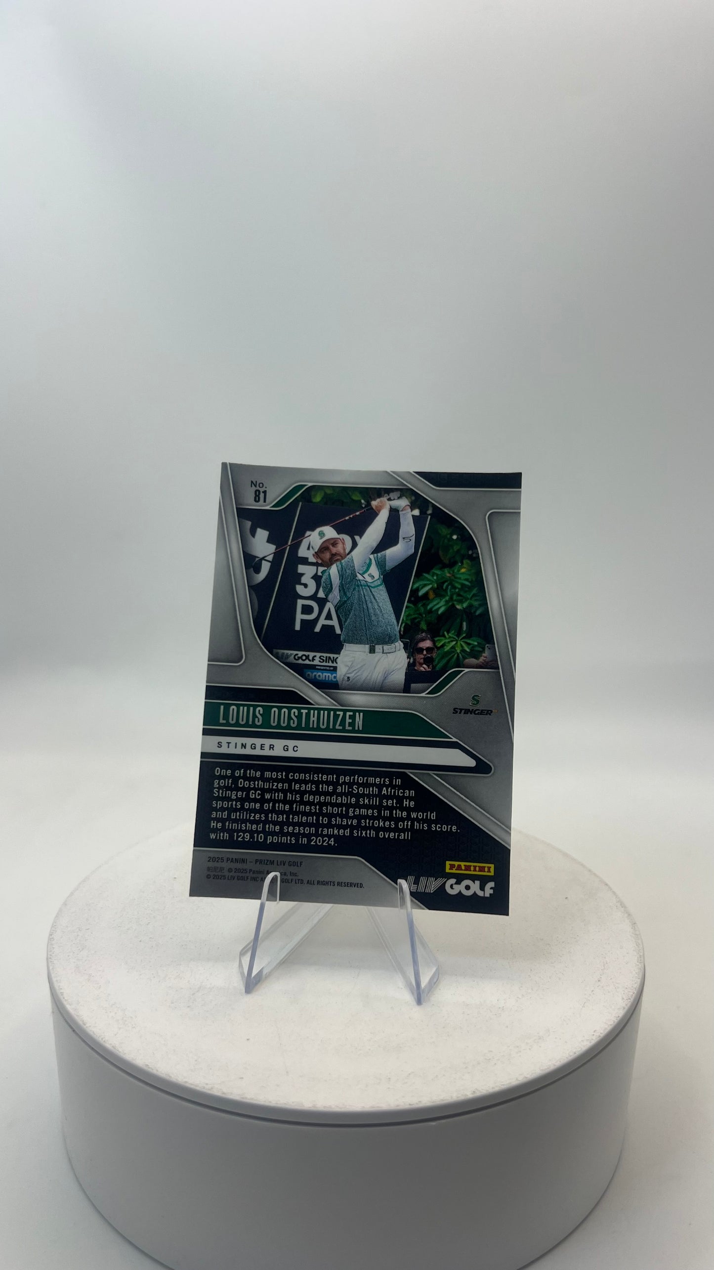 2025 Panini Prizm LIV Golf Louis Oosthuizen #81