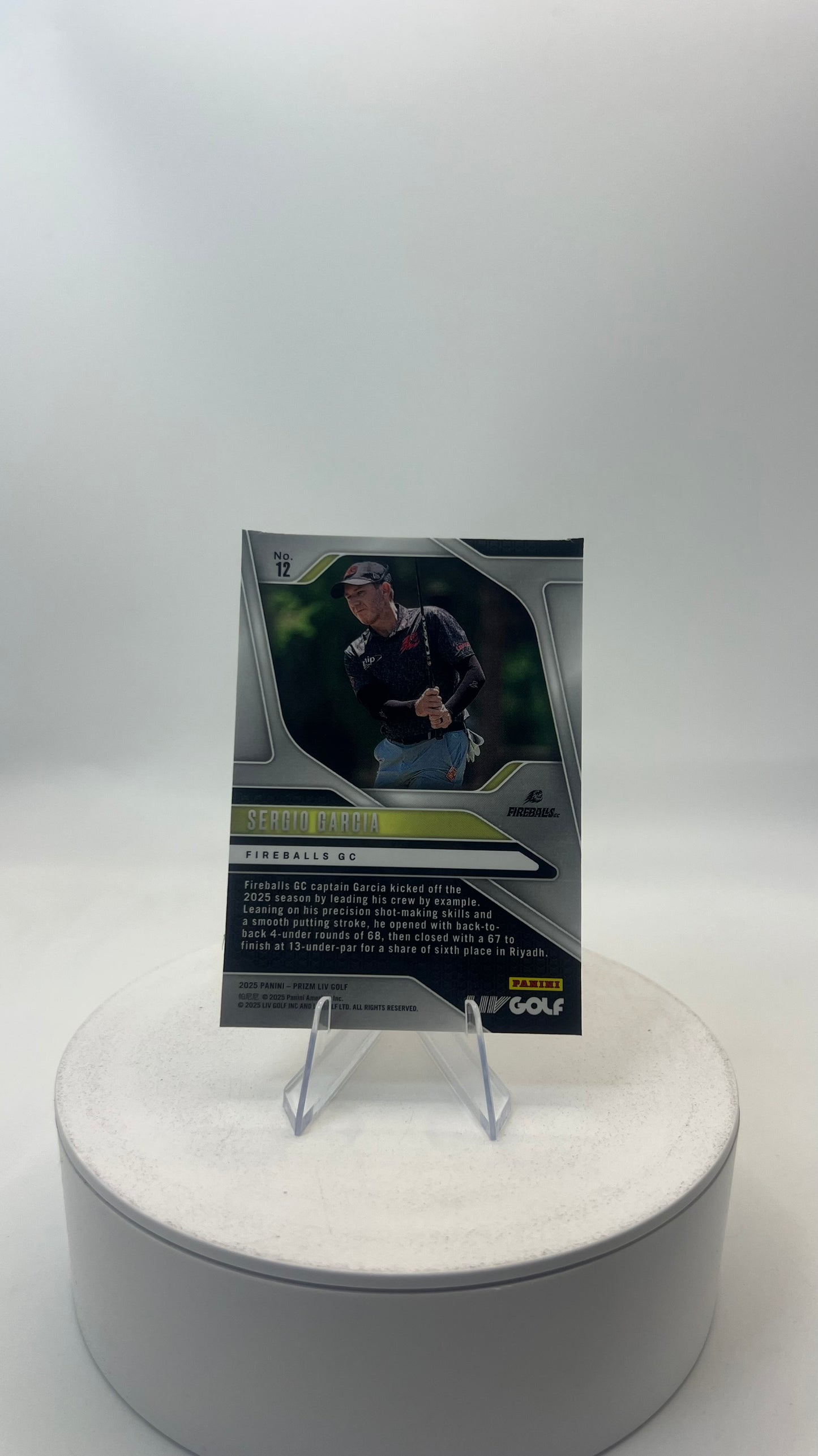 2025 Panini Prizm LIV Golf Sergio Garcia #12