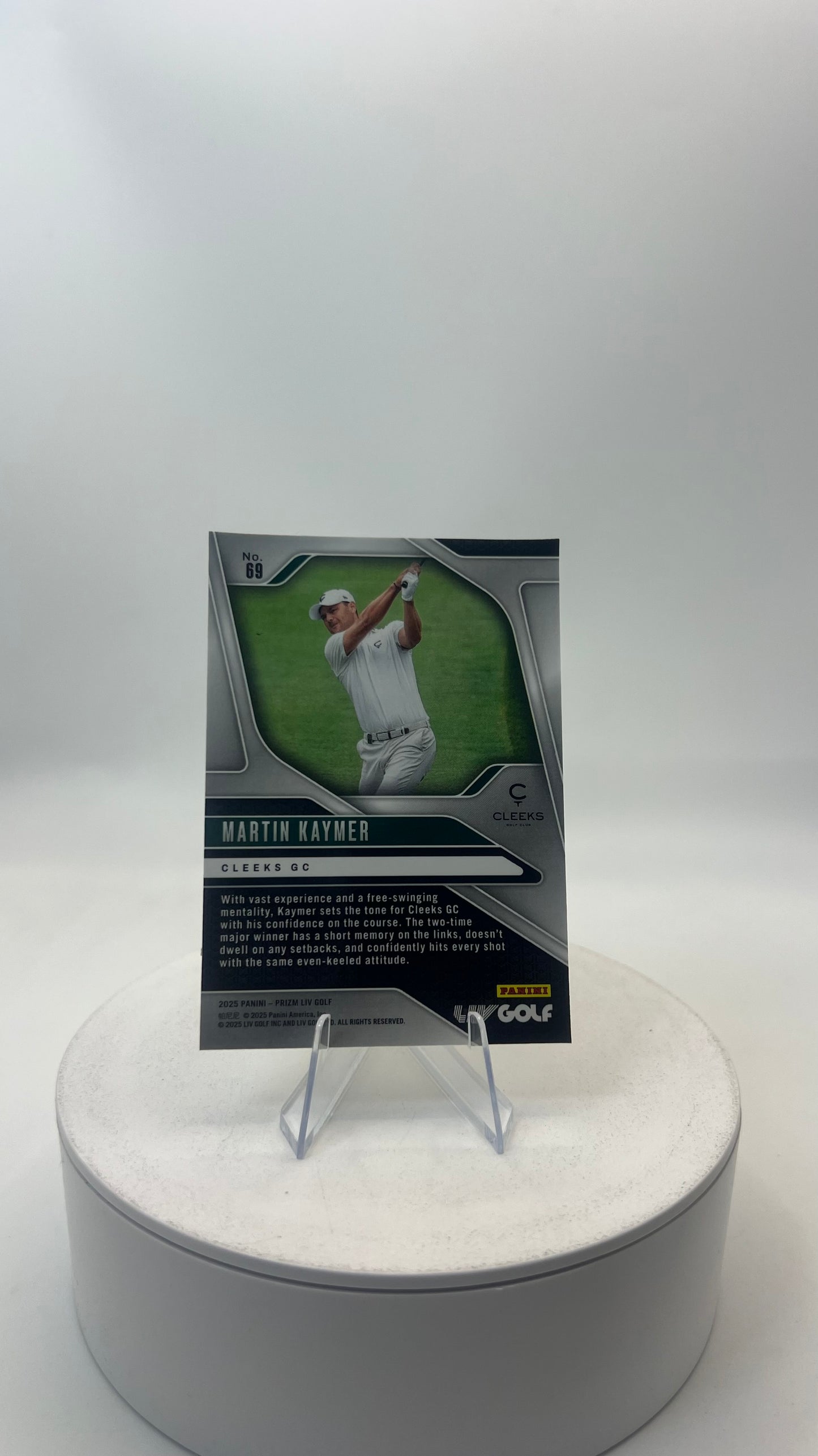 2025 Panini Prizm LIV Golf Martin Kaymer #69