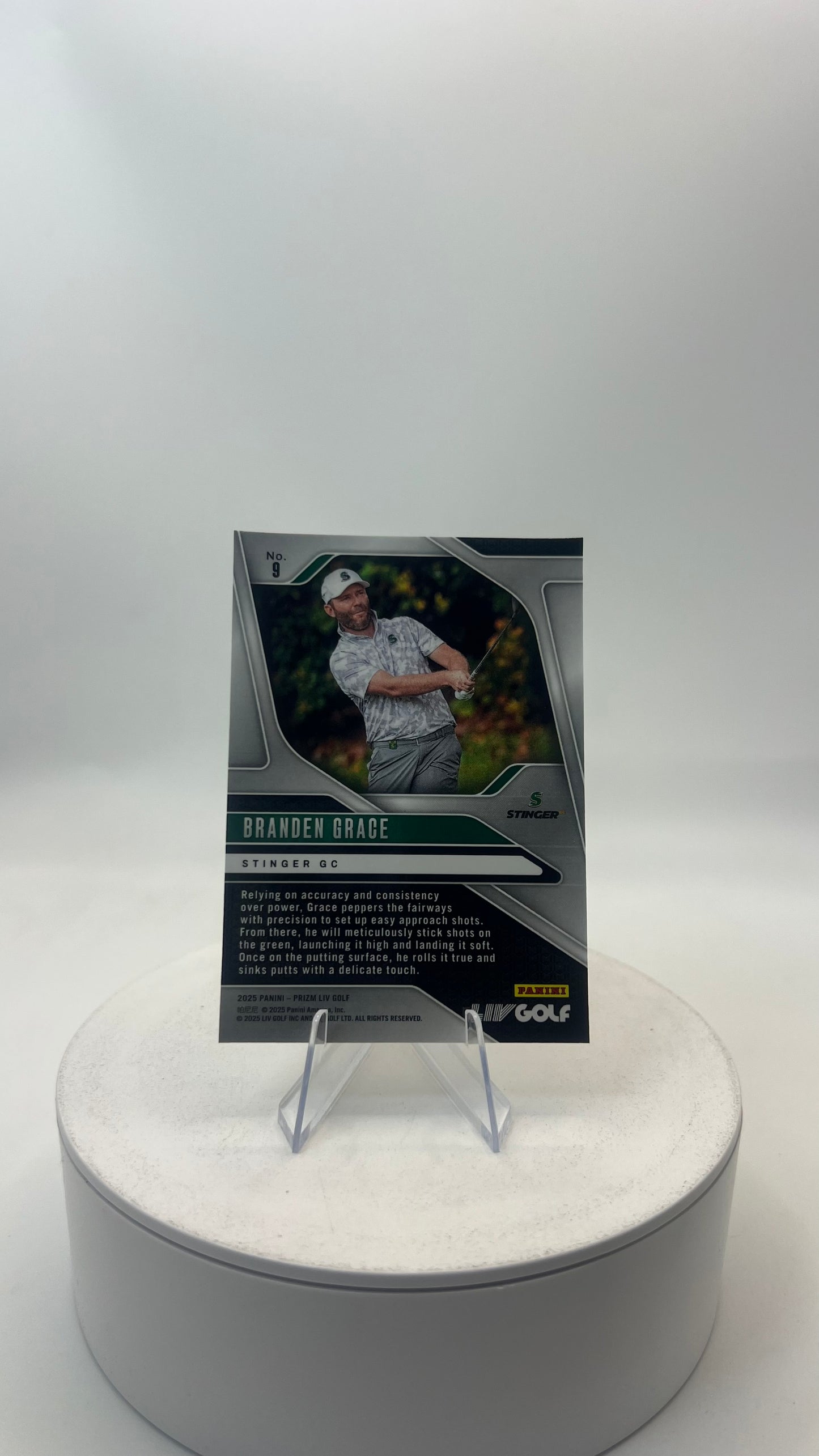 2025 Panini Prizm LIV Golf Branden Grace #9