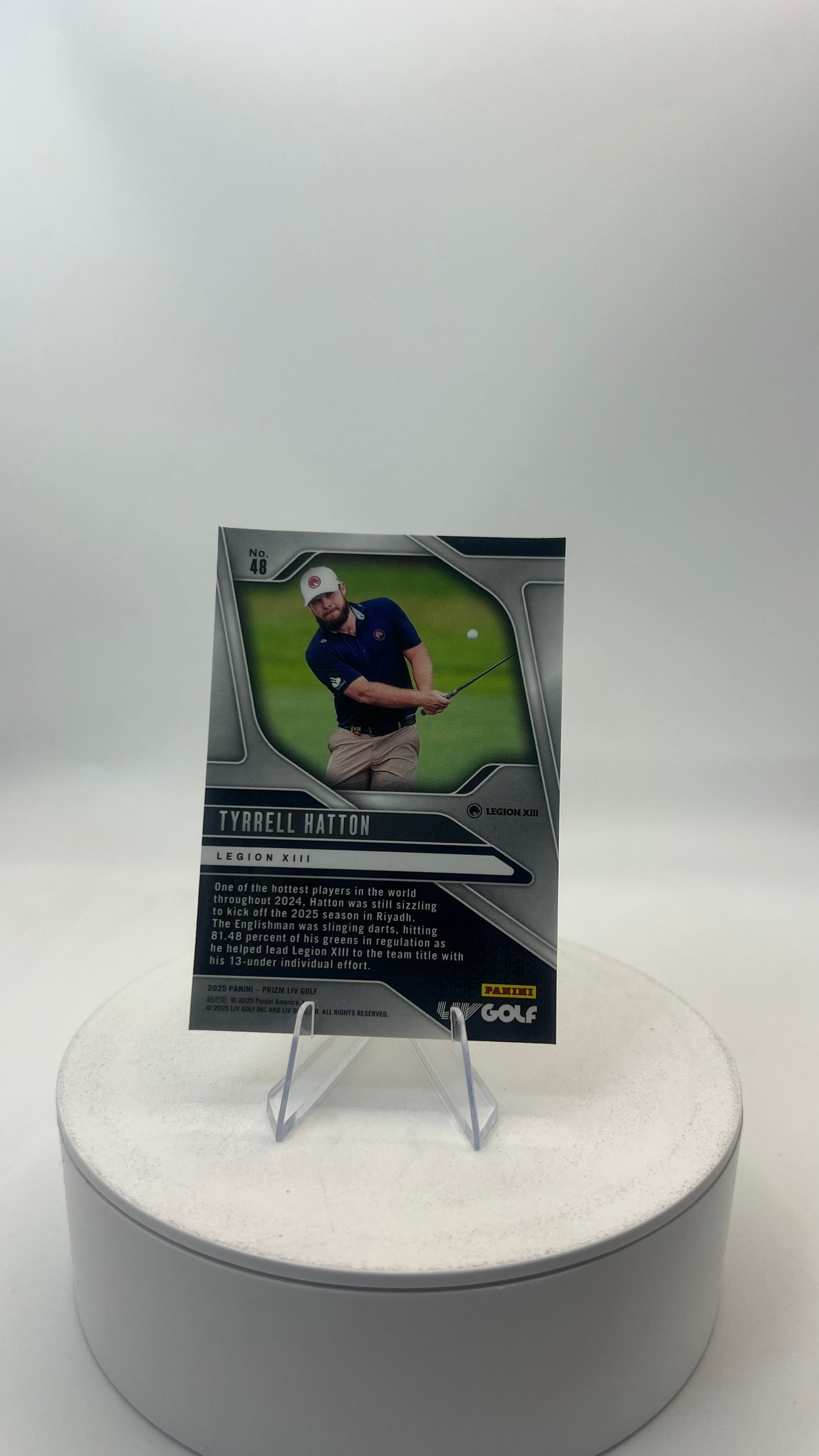 2025 Panini Prizm LIV Golf Tyrrell Hatton #48