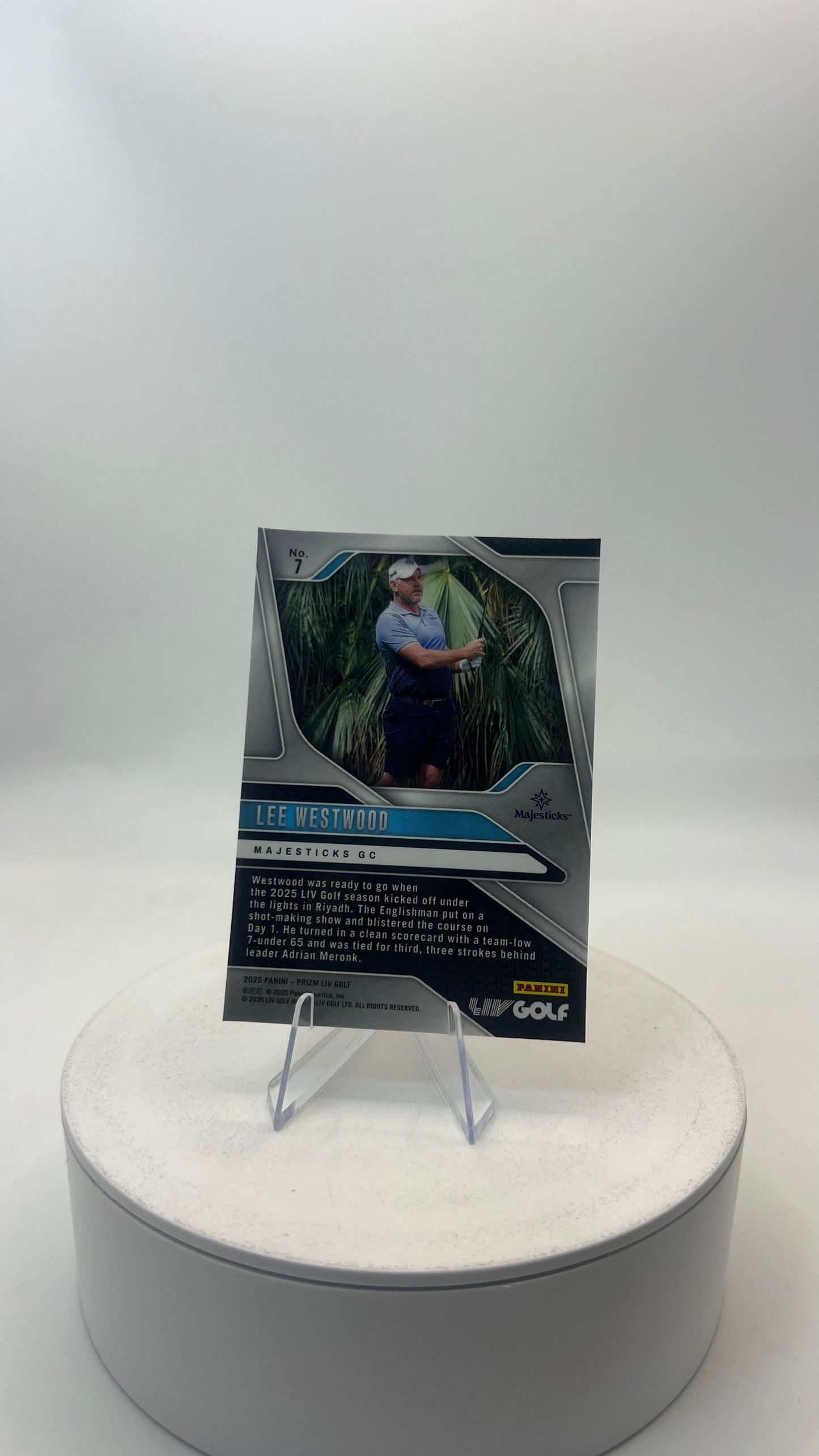 2025 Panini Prizm LIV Golf Lee Westwood #7