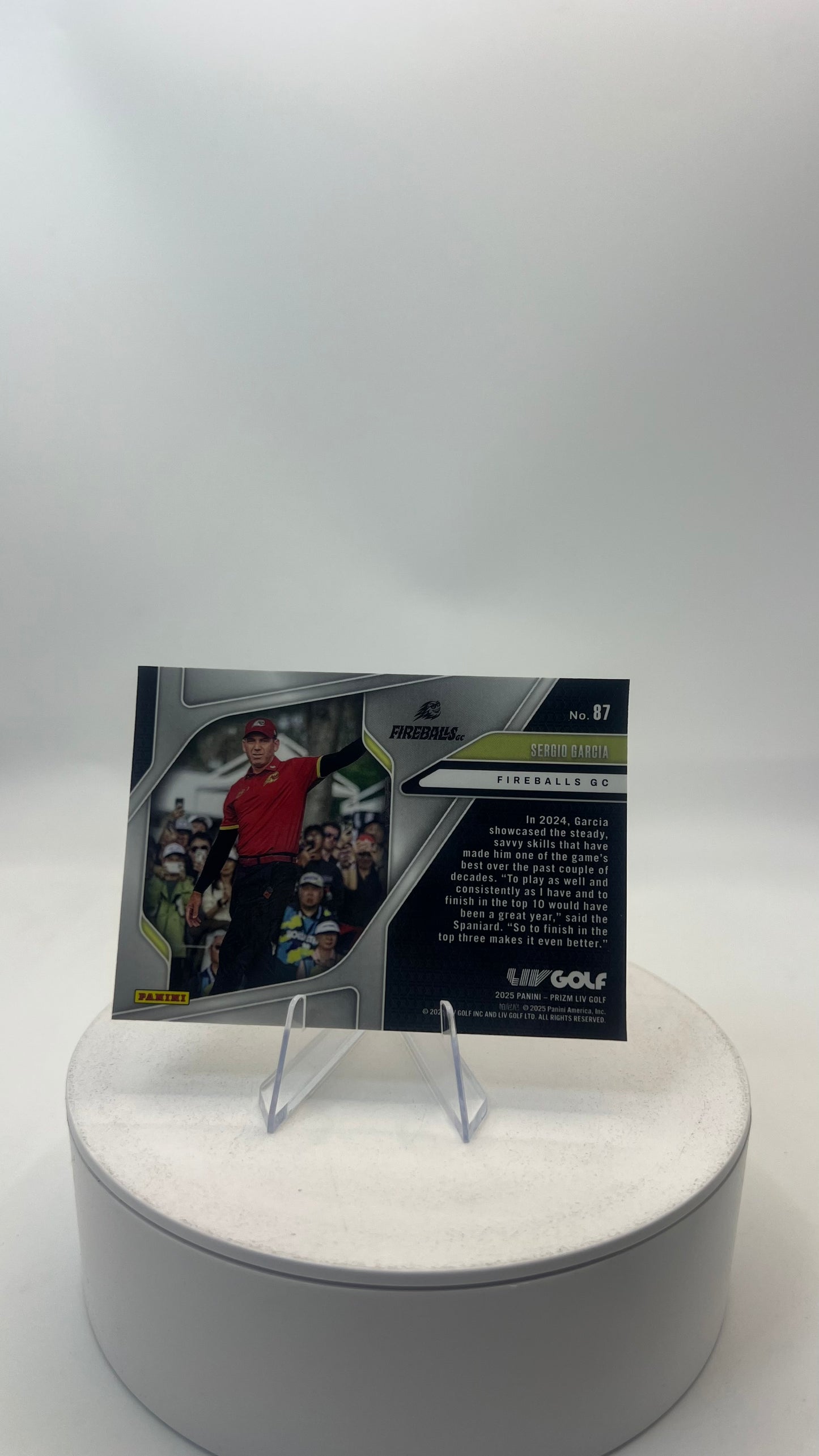 2025 Panini Prizm LIV Golf Sergio Garcia #87