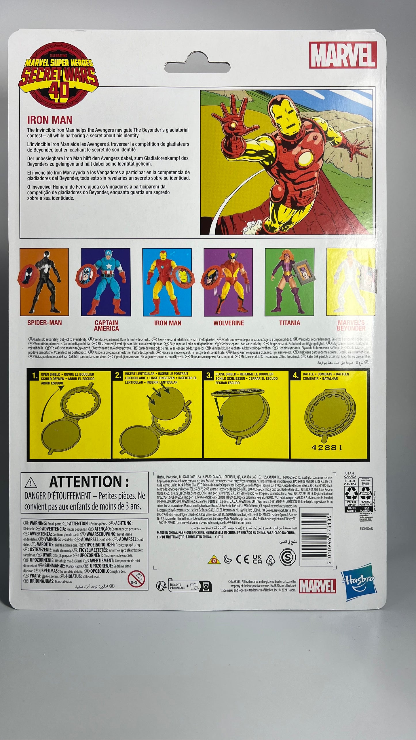 Marvel Legends Comic Series Secret Wars Iron Man
