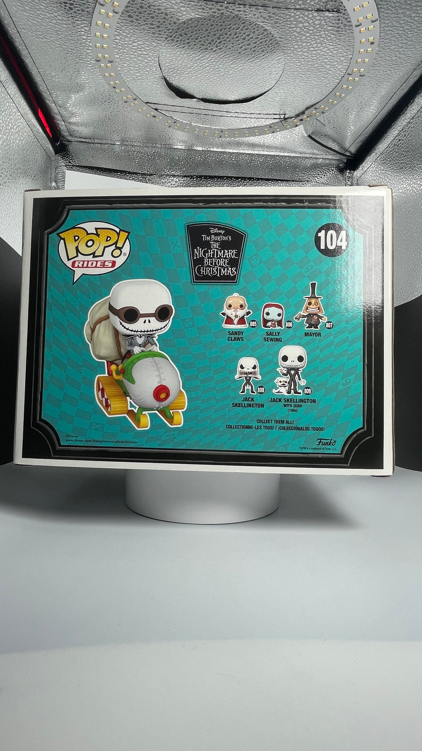 Funko Pop Rides Disney Nightmare Before Christmas Jack Skellington In Snowmobile 104