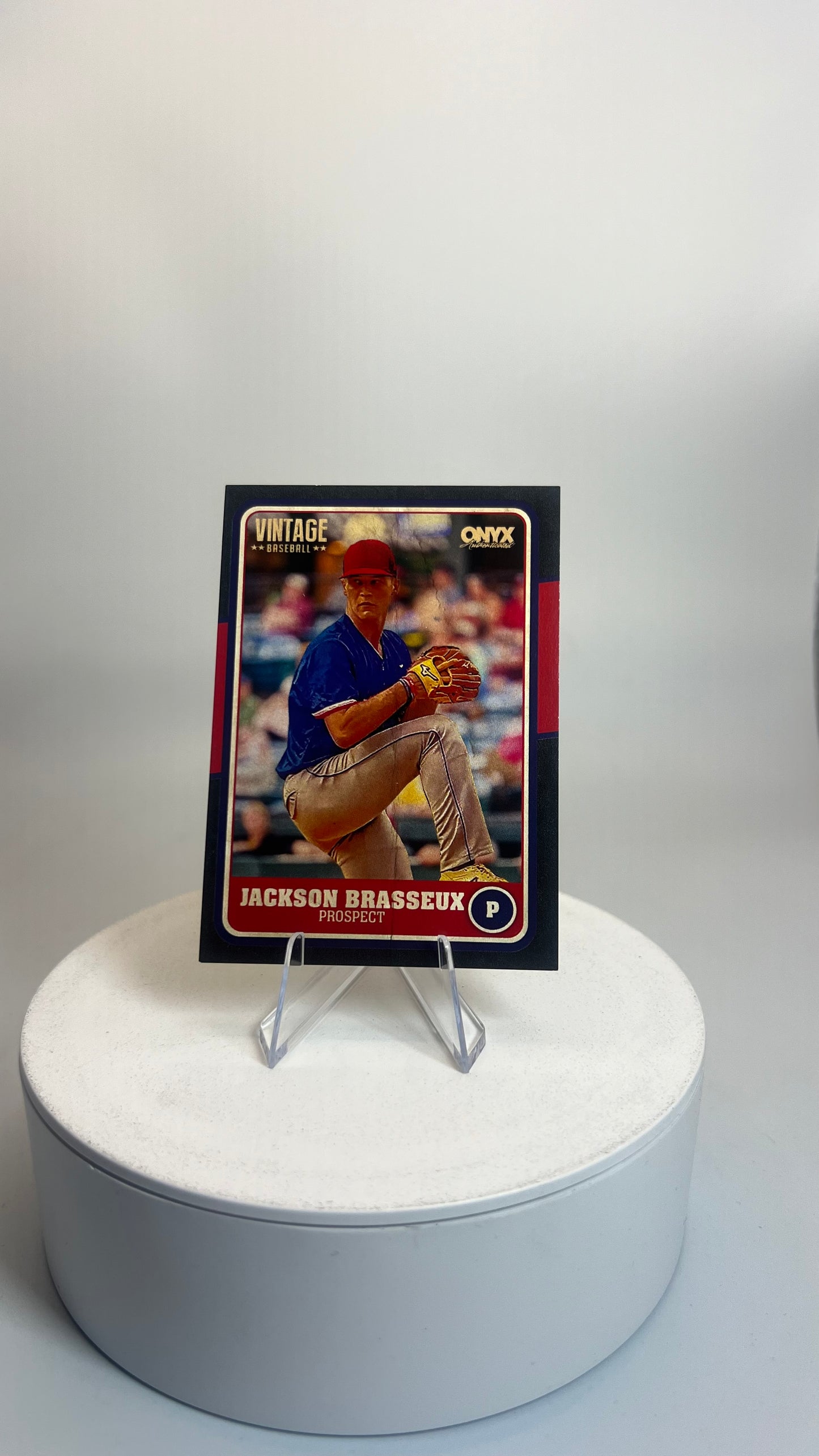 2025 Onyx Vintage Baseball - Jackson Brasseux Black 9/10 Card# OVJABR