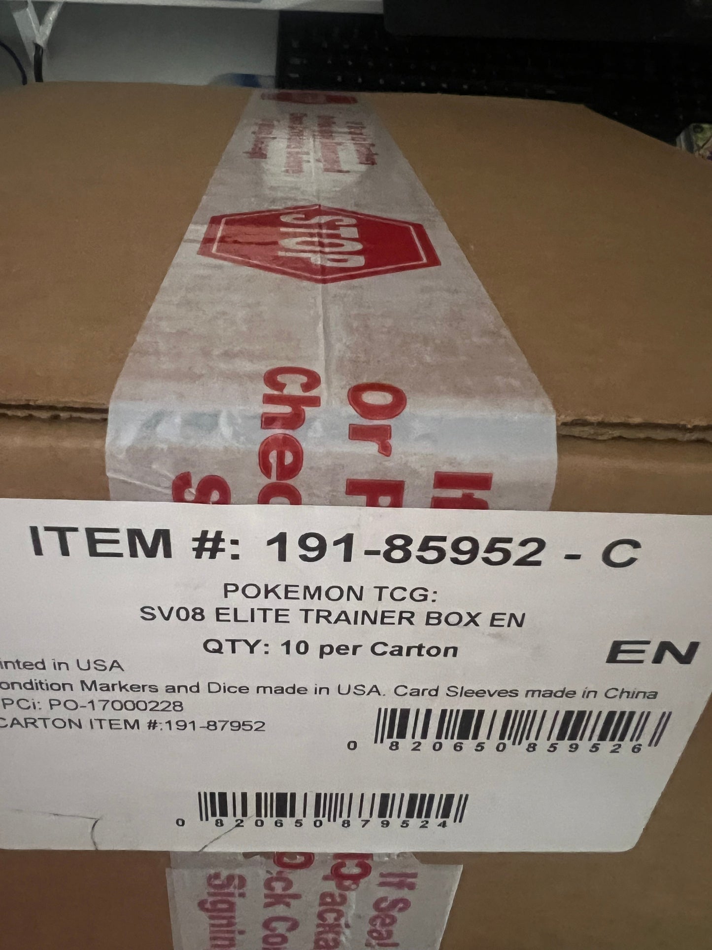 Pokemon SV08 SV Surging Sparks Elite Trainer Box New Sealed Case ETB (10)