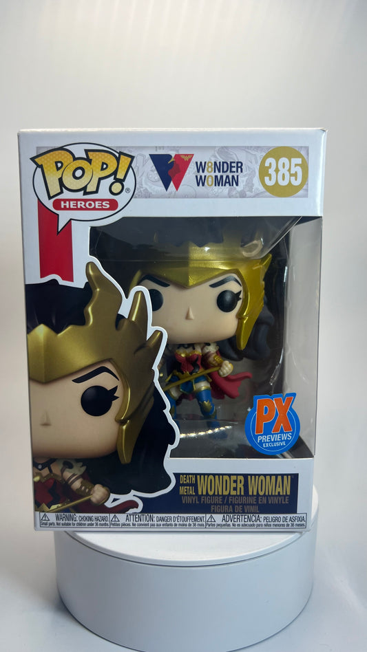 Funko Pop Heroes Death Metal Wonder Woman PX Exclusive 385