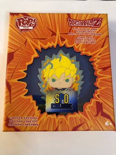 Funko Pop Pin Super Saiyan Goku SPO Exclusive (GITD)