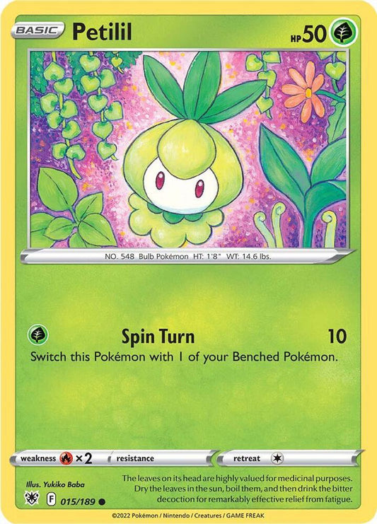 Pokemon SWSH10: Astral Radiance Petilil 015/189 Common