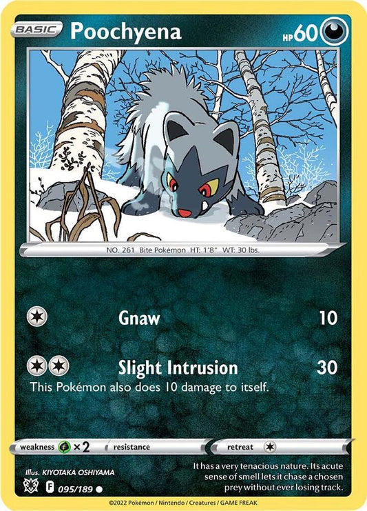 Pokemon SWSH10: Astral Radiance Poochyena 095/189 Common