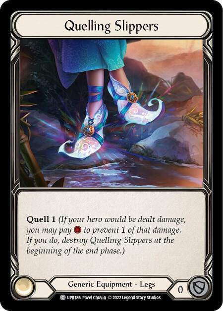 Flesh & Blood TCG Uprising Quelling Slippers UPR186 Common Near Mint