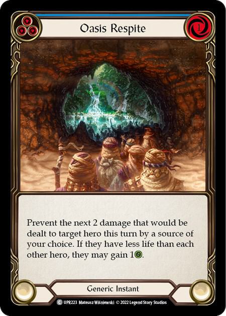 Flesh & Blood TCG Uprising Oasis Respite (Blue) UPR223 Common