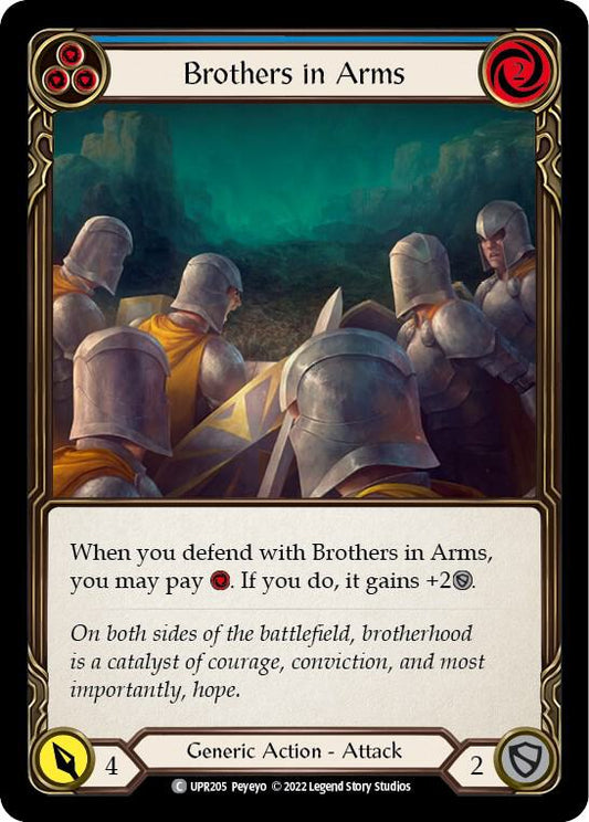 Flesh & Blood TCG Uprising Brothers in Arms (Blue) UPR205 Common Near Mint Rainbow Foil