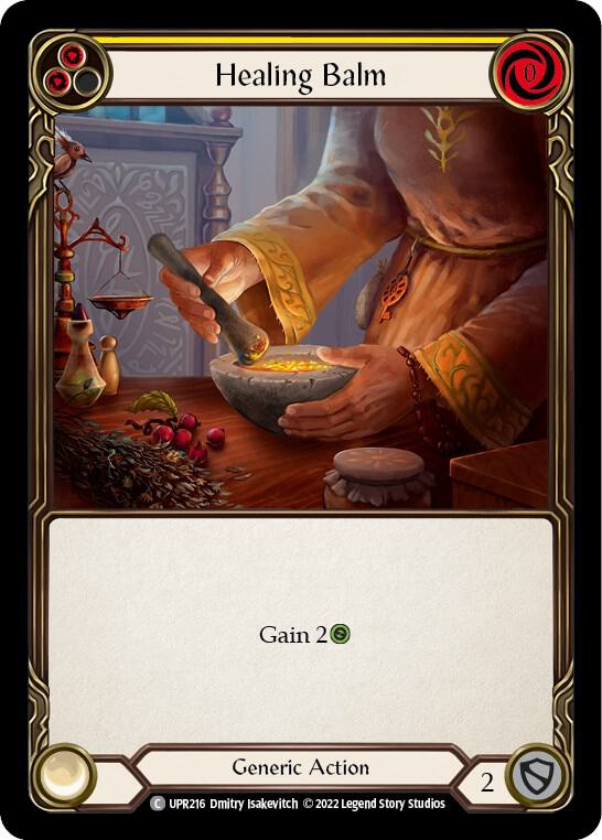 Flesh & Blood TCG Uprising Healing Balm (Yellow) UPR216 Common Near Mint