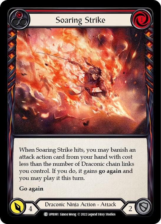 Flesh & Blood TCG Uprising Soaring Strike (Red) UPR081 Common Near Mint Rainbow Foil