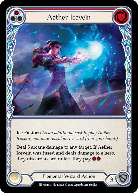 Flesh & Blood TCG Uprising Aether Icevein (Red) UPR113 Common Rainbow Foil