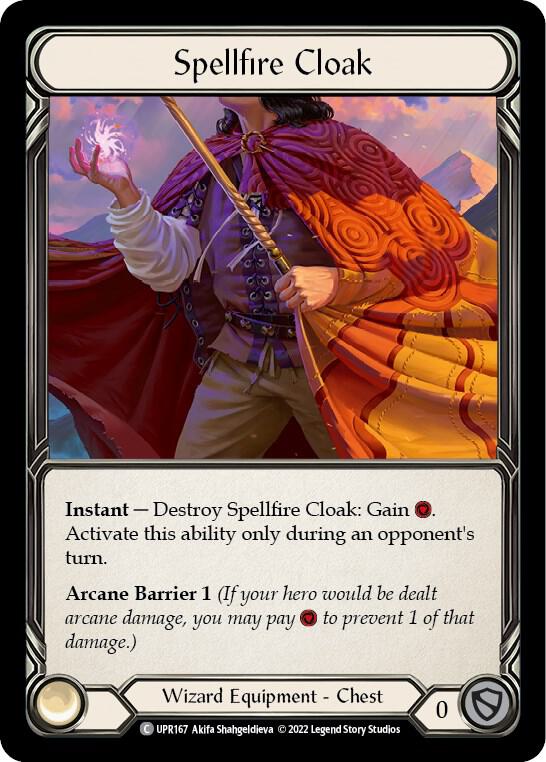 Flesh & Blood TCG Uprising Spellfire Cloak UPR167 Common