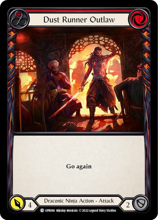 Flesh & Blood TCG Uprising Dust Runner Outlaw (Red) UPR066 Common Rainbow Foil