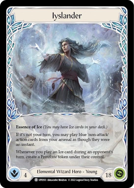 Flesh & Blood TCG Uprising Iyslander // Searing Emberblade UPR103 // UPR046 Token