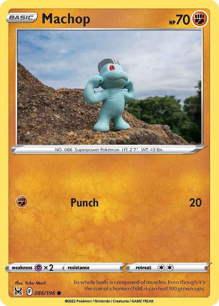 Pokemon SWSH11: Lost Origin Machop 086/196 Common Near Mint