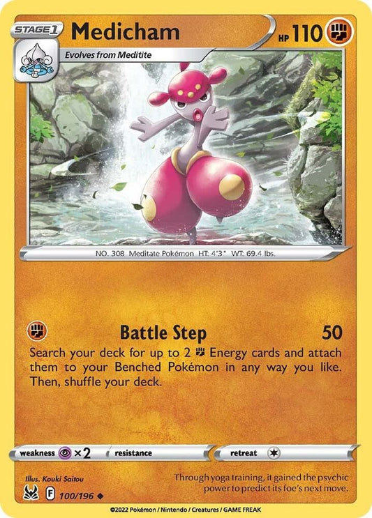 Pokemon SWSH11: Lost Origin Medicham 100/196 Uncommon